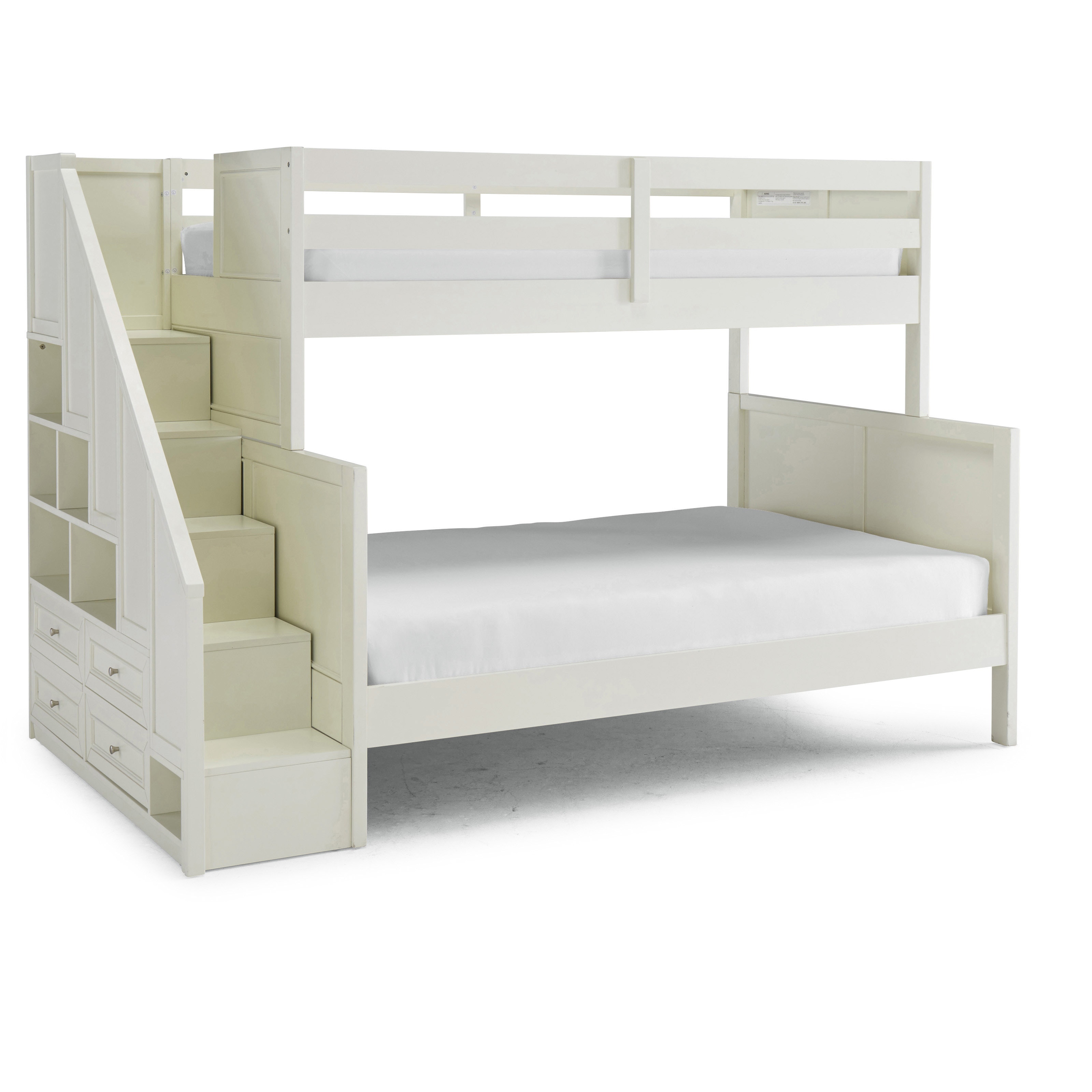 Twin over full bunk bed with stairs and storage sale